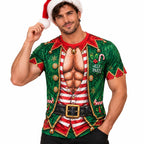 Christmas Sexy Elf Funny Graphic T-Shirt