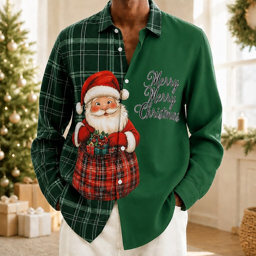 Men's Christmas Graphic Festive Shirt