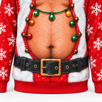 Christmas Santa Fake Belly Crewneck Sweatshirt