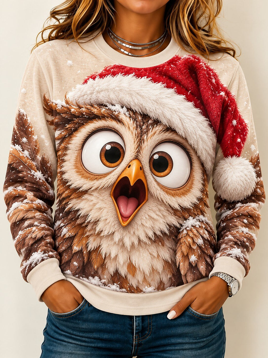 Christmas Tree Snowflake Long Sleeve Shirt