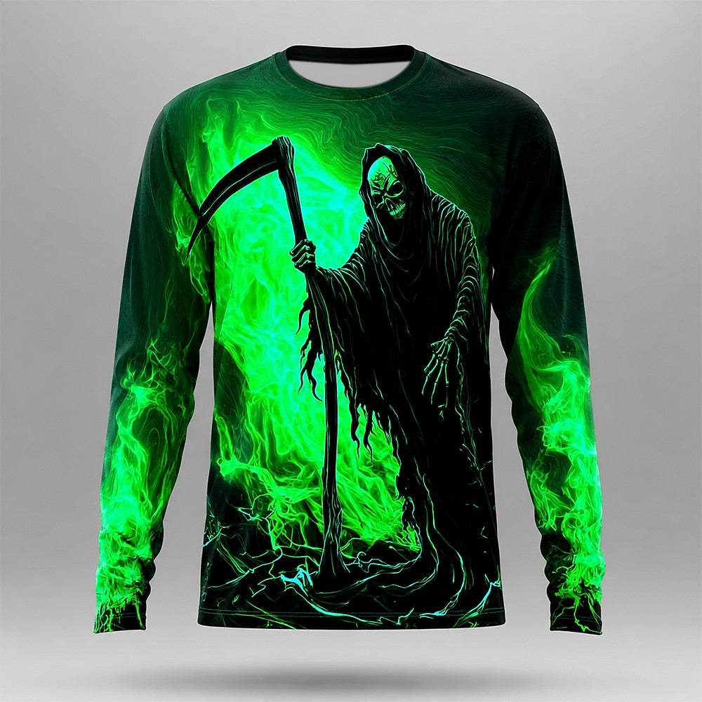 Men's Spooky Halloween Long-Sleeve Tee