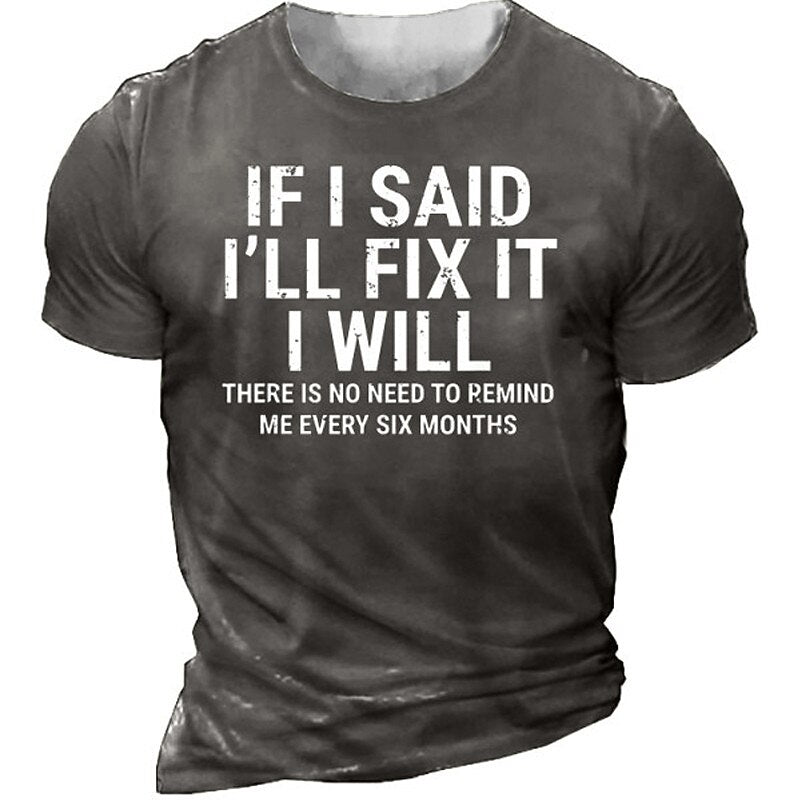 Men's Casual Graphic Tee