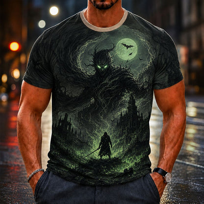Men's Werewolf Animal Graphic Street Tee