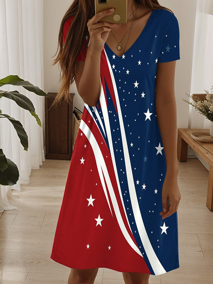 Women's Stars Stripes Mini Dress