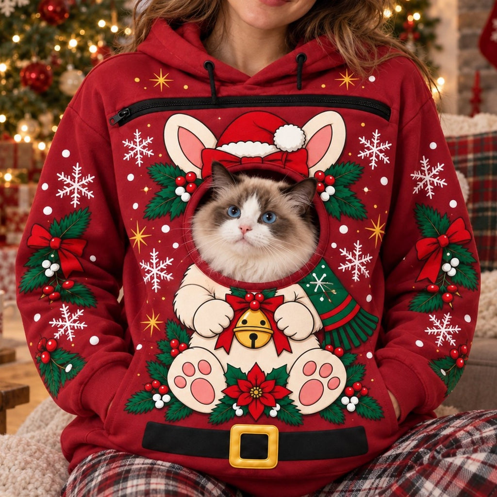Rabbit Bunny Pet Carrier Bonding Hoodie