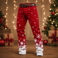 Snowflake Vintage Casual Dress Pants