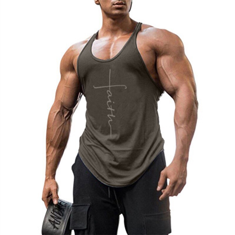 Men's Classic Faith Letter Graphic Tee