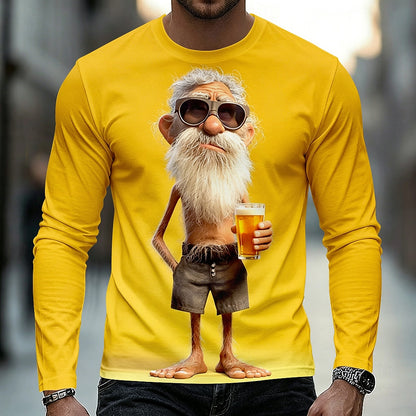 Men's Colorful Grandpa Humor Graphic Tee