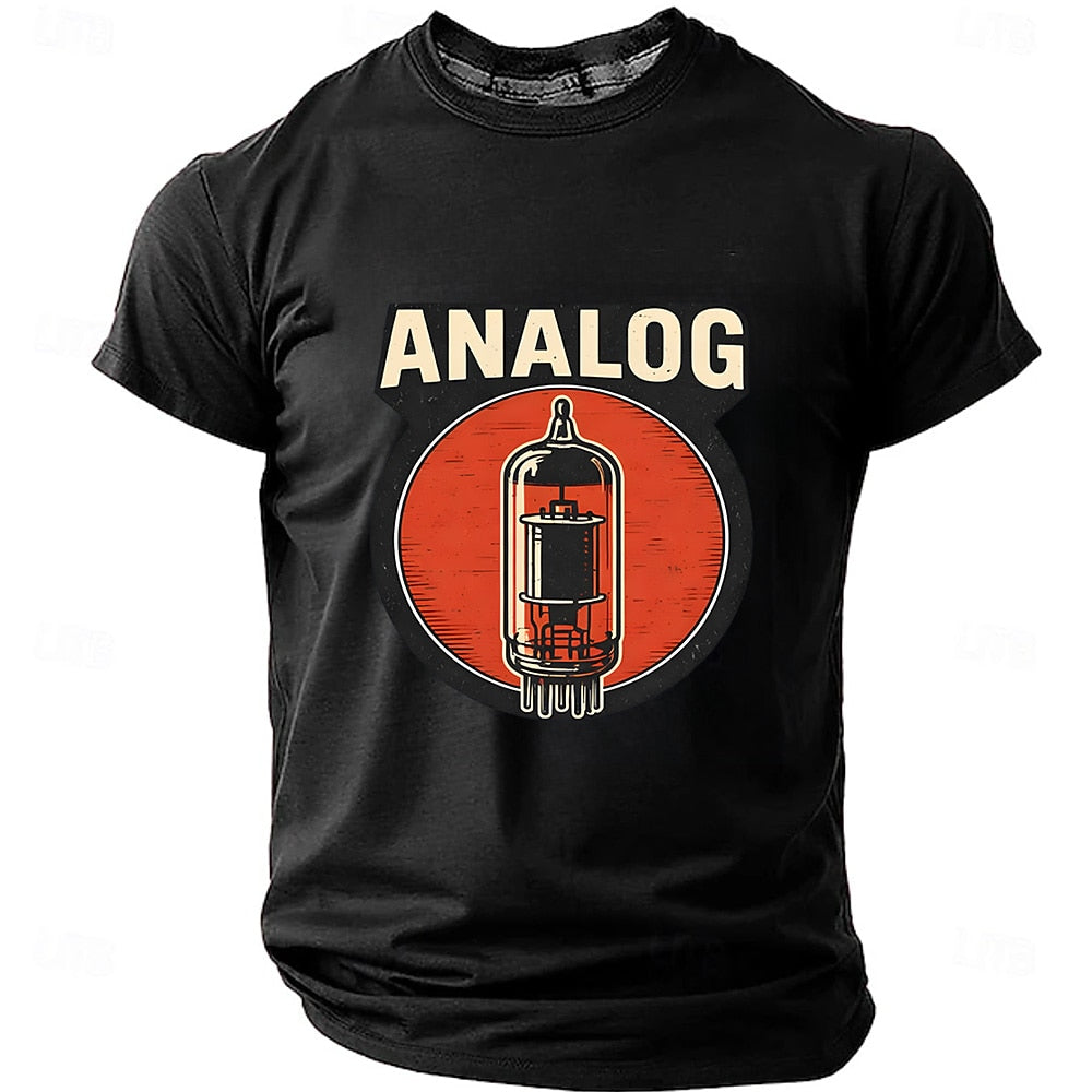 Men's Analog Vacuum Tube Graphic Tee