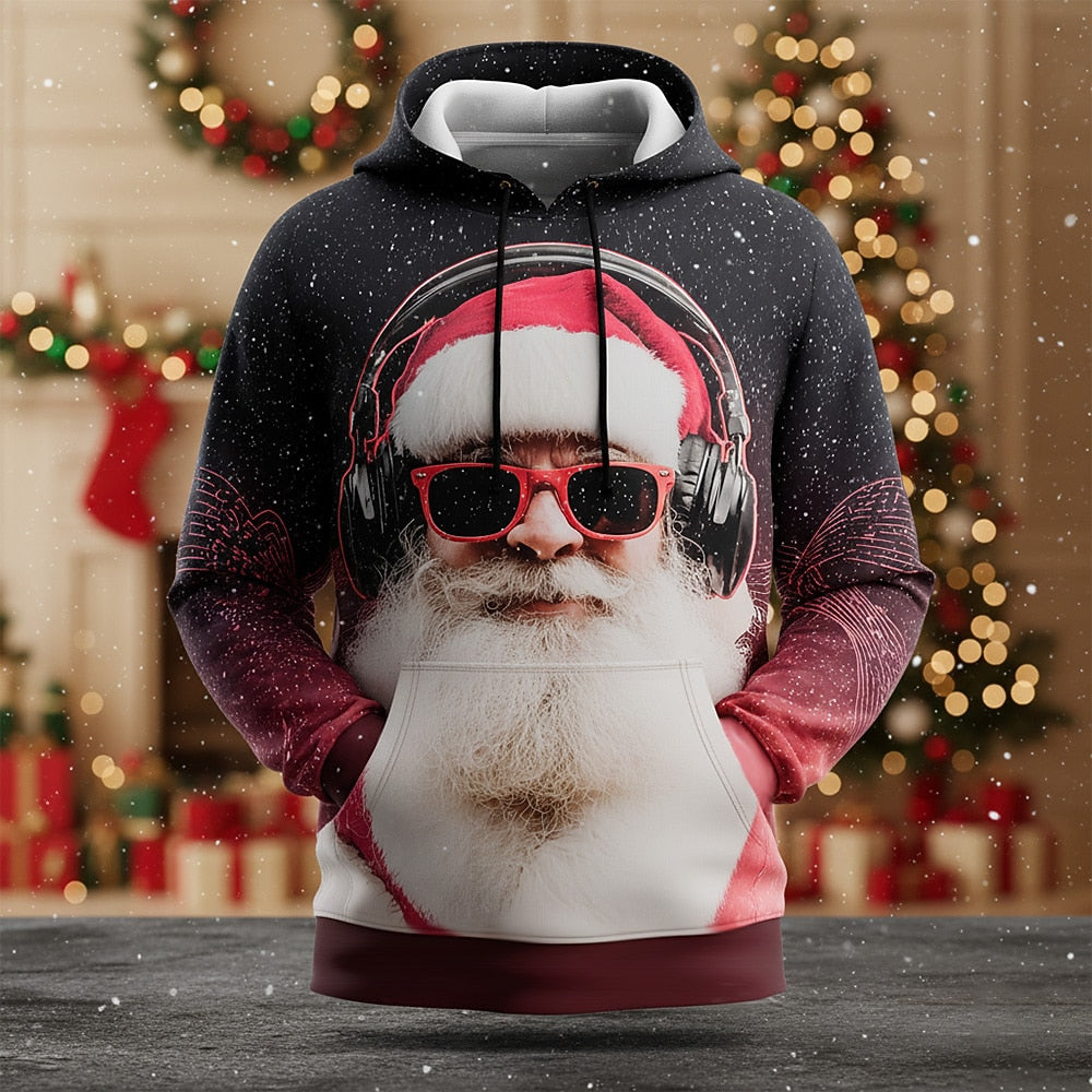 Christmas Santa Festive Funny Streetwear Hoodie