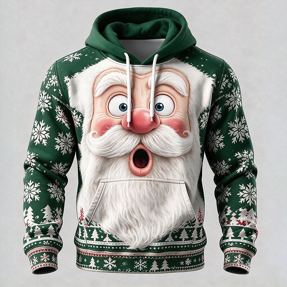 Men's Christmas Graphic Festive Hoodie