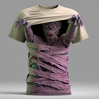 Men's Halloween Undead Zombie Graphic Tee