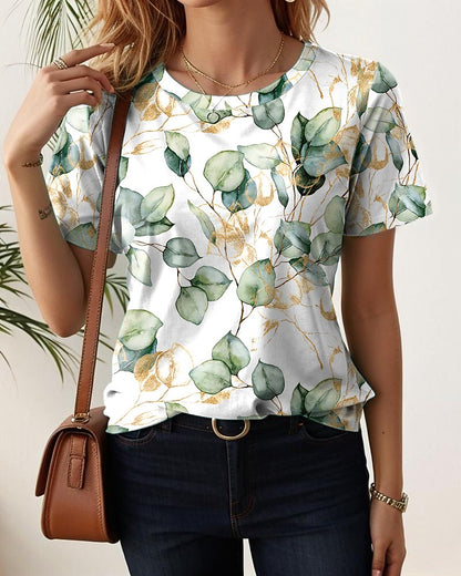 Women's Everyday Floral Garden Graphic Tee