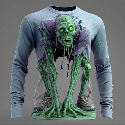 Men's Halloween Undead Zombie Graphic Tee