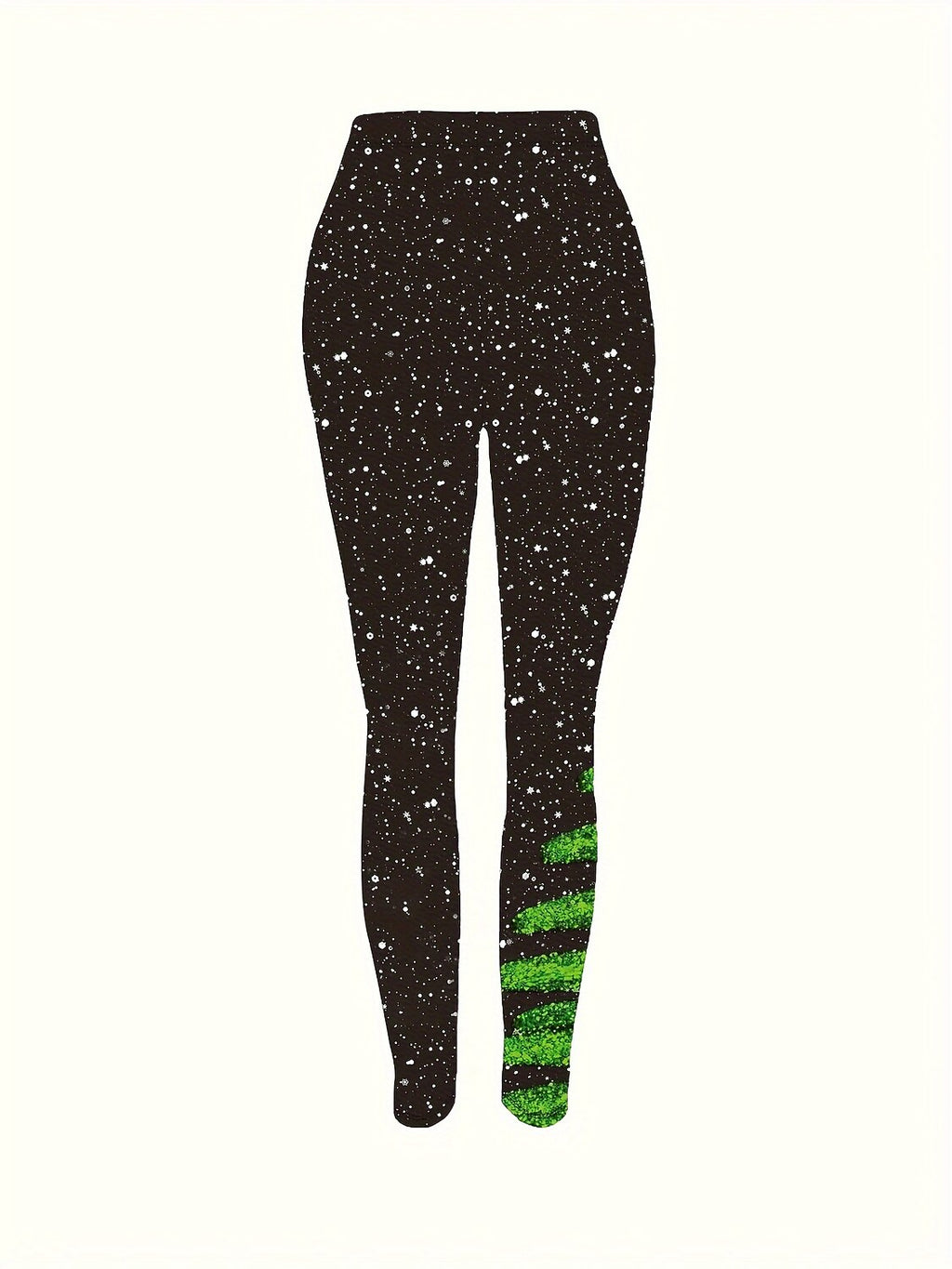 Warm Thermal Graphic Christmas Leggings