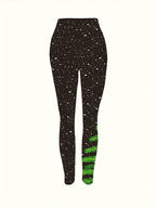 Warm Thermal Graphic Christmas Leggings