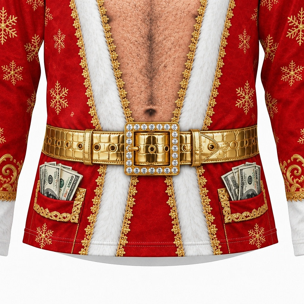Christmas Santa Spooky Graphic Crewneck Sweatshirt