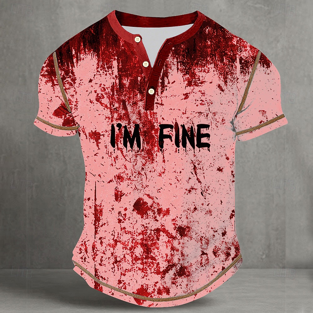 Men's Halloween Horror Night Henley