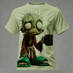 Men's Horror Zombie Bone Graphic T-Shirt