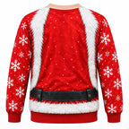 Christmas Santa Fake Belly Crewneck Sweatshirt