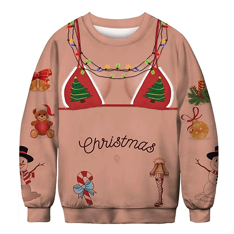 Ugly Christmas Lightweight Graphic Hoodie