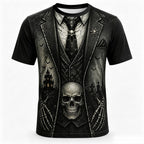 Men's Skull Illusion Print Tee