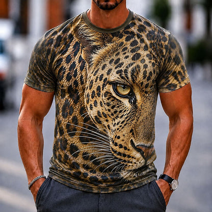 Men's Fierce Tiger Animal Graphic Tee