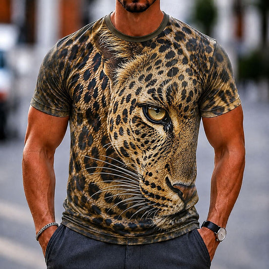 Men's Fierce Tiger Animal Graphic Tee