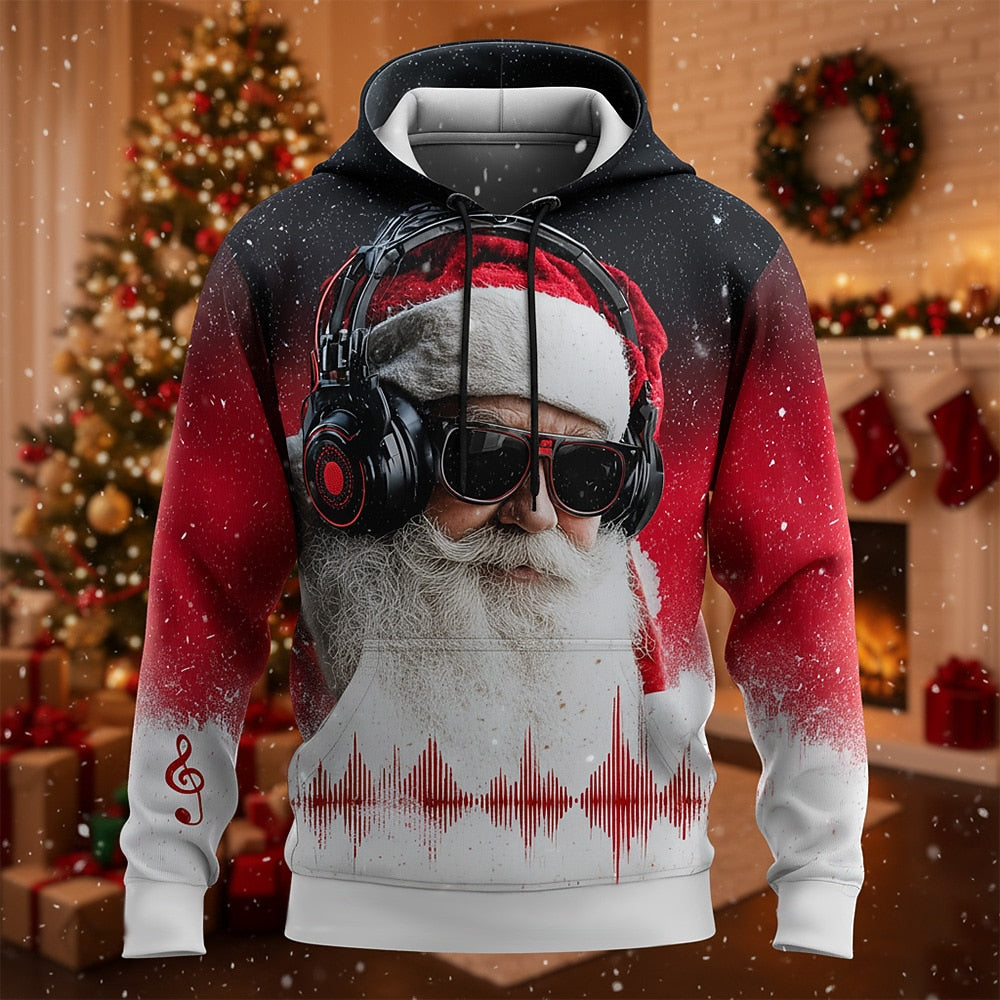 Christmas Santa Festive Funny Streetwear Hoodie