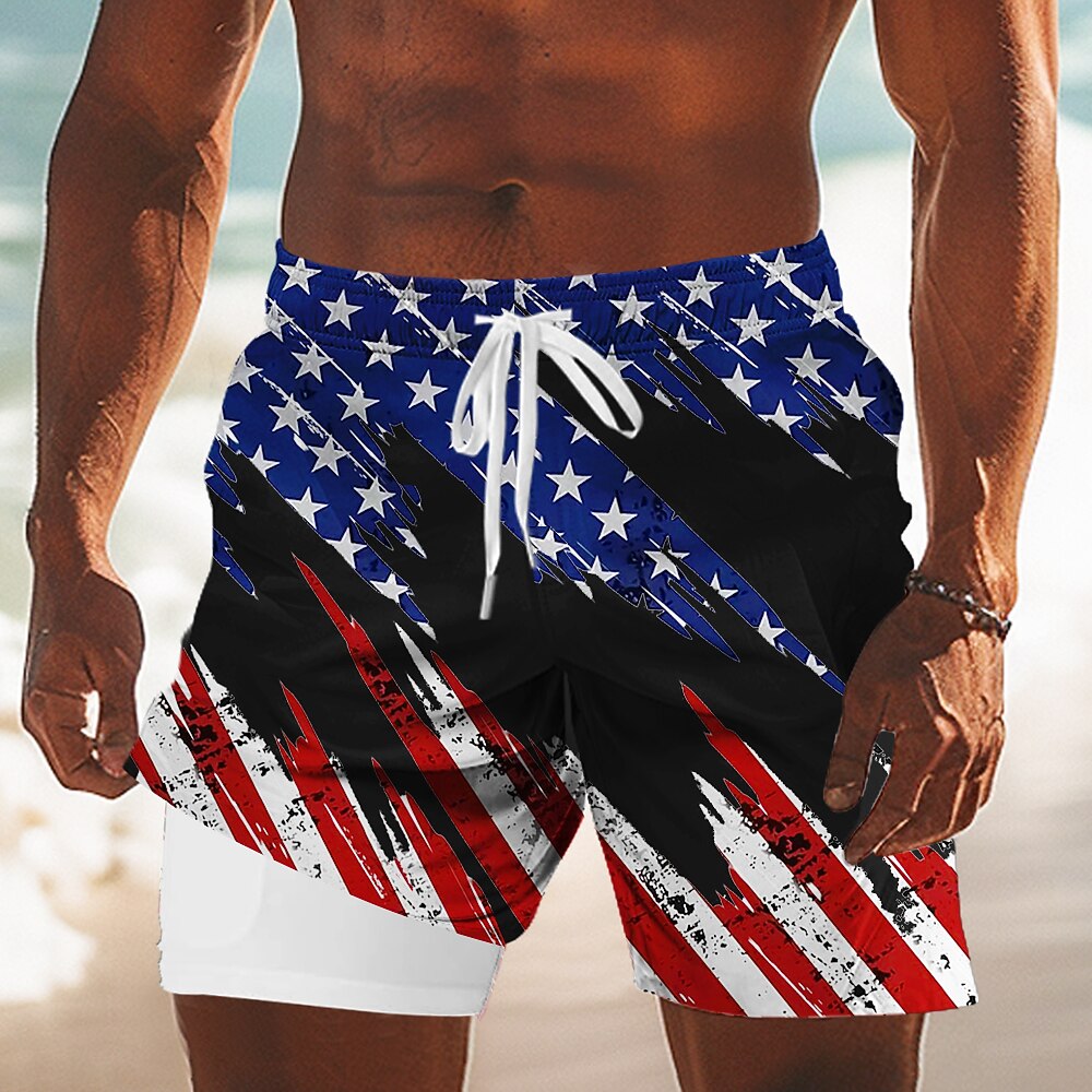 Men's Liberty Flag Swim Shorts