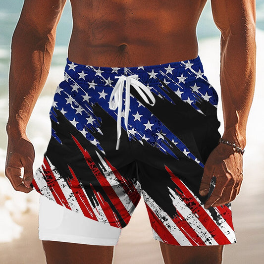 Men's Liberty Flag Swim Shorts
