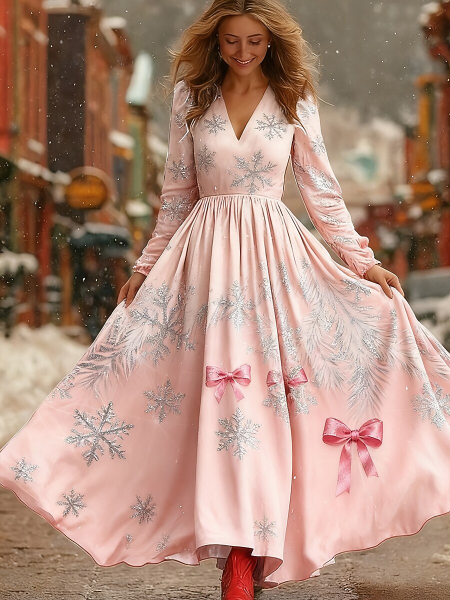 Women's Christmas Graphic Dress
