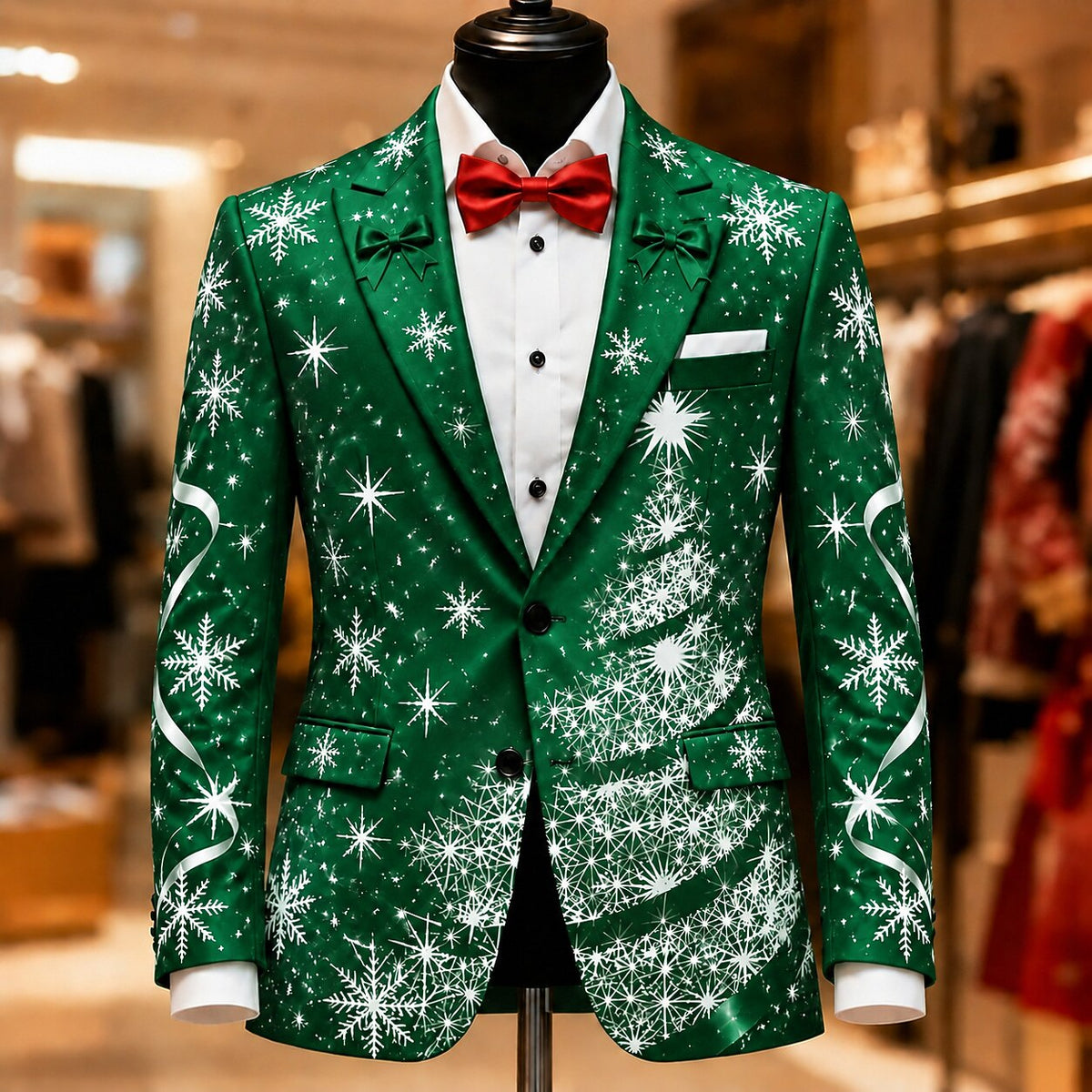 Christmas Tree Formal Party Blazer Jacket