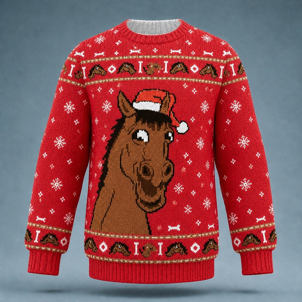 Christmas Novelty Knit Crewneck Sweater