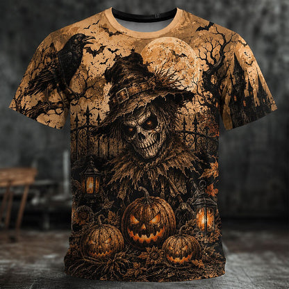 Men's Skull Vision Horror Graphic Tee