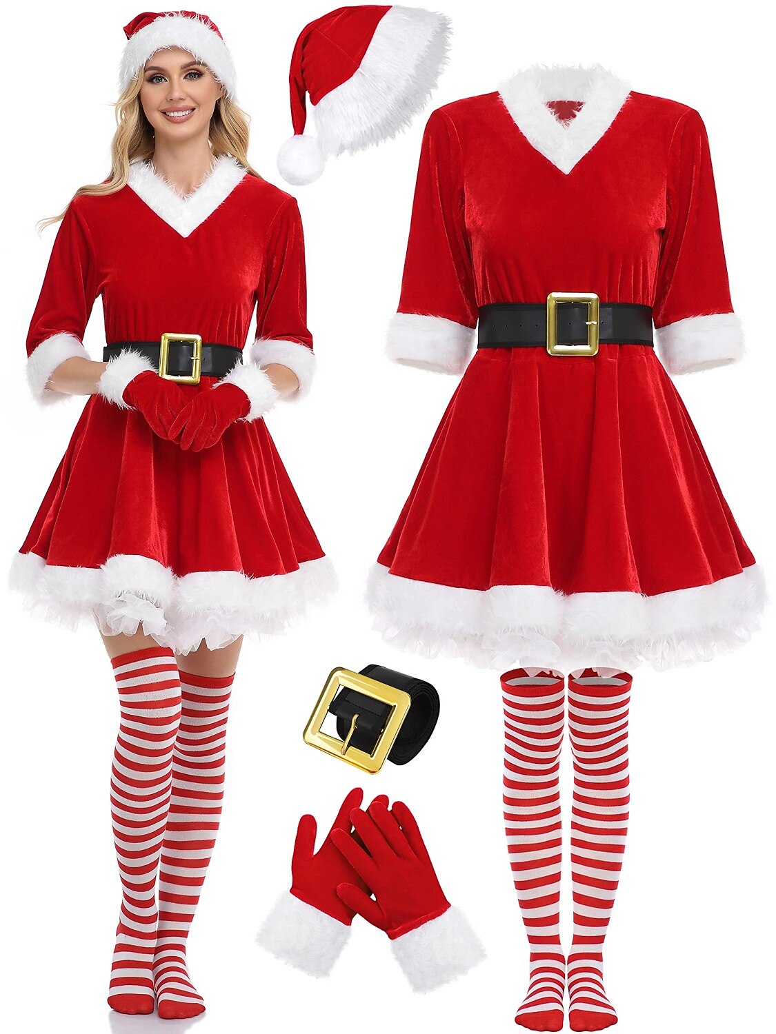 Elegant Santa Mrs Claus Costume