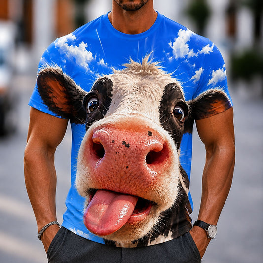 Men's Highland Cow Ranch Graphic Tee