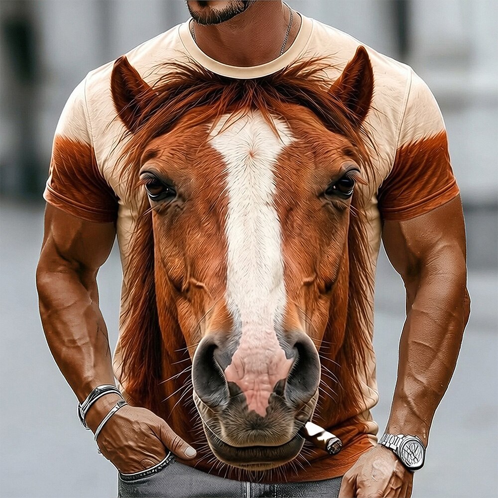 Men's Western Horse Spirit Graphic Tee