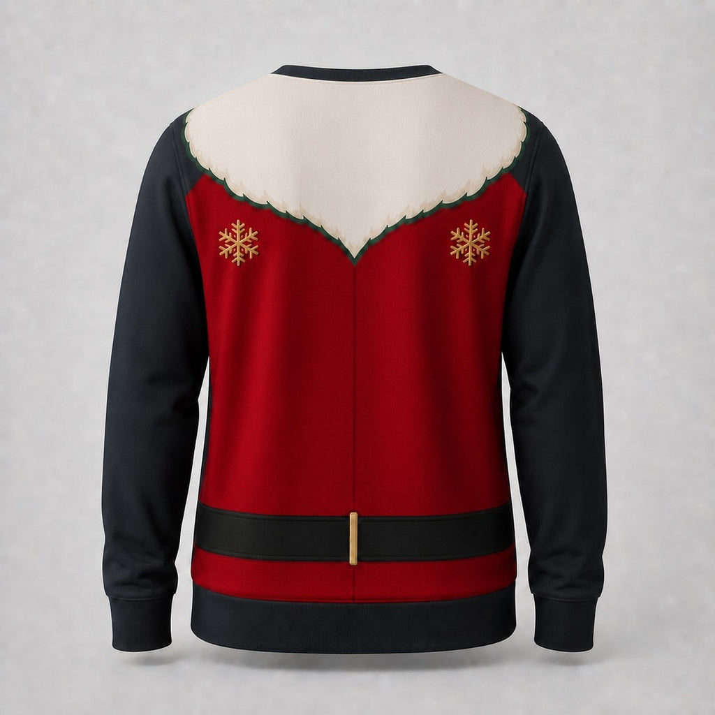 Christmas Santa Print Plus Size Sweatshirt