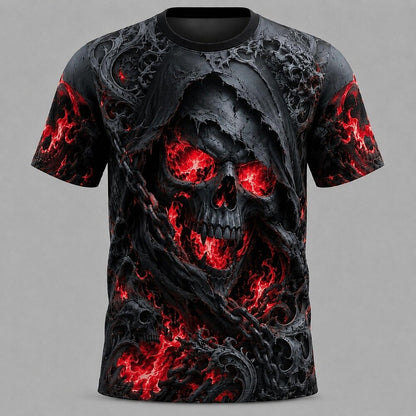 Men's Dark Skull Graphic Street Tee