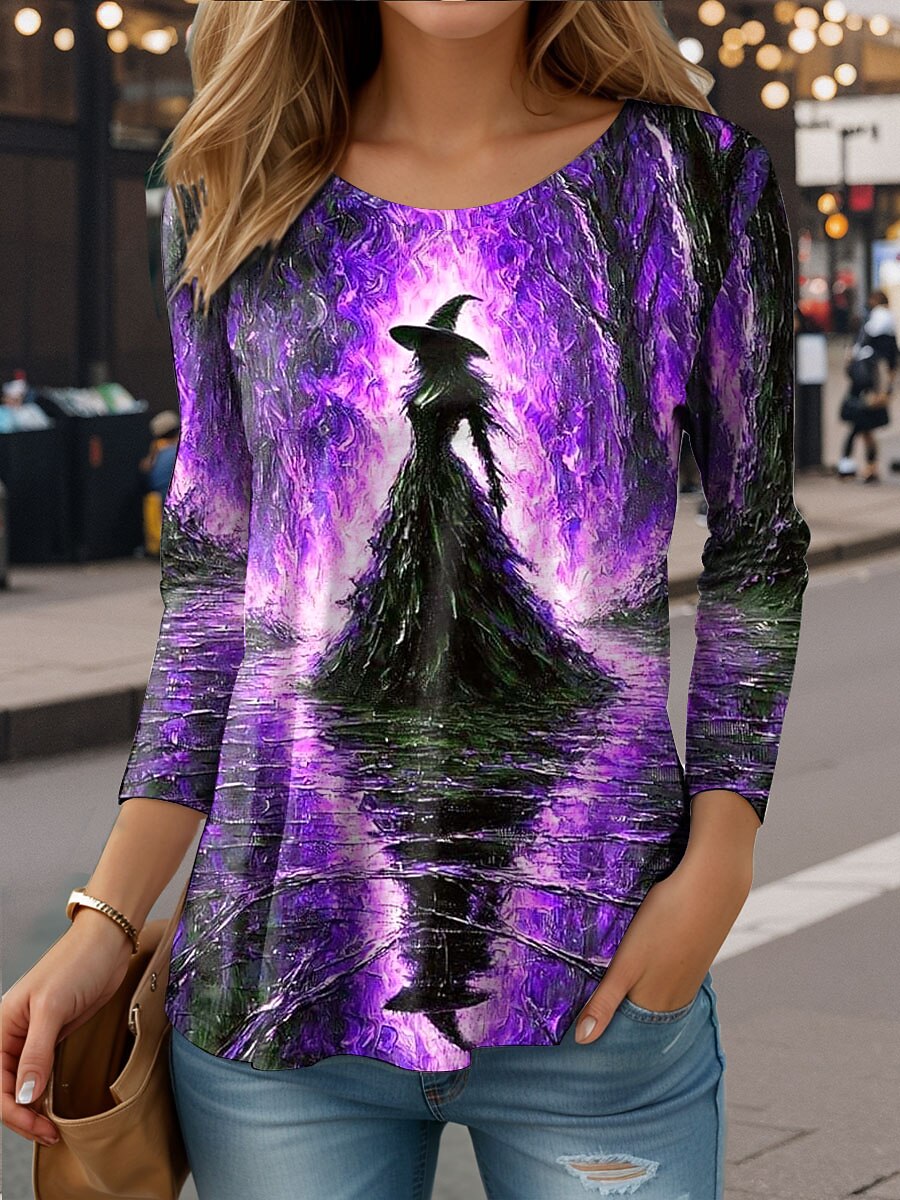 Women's Halloween Mystic Witch Tee