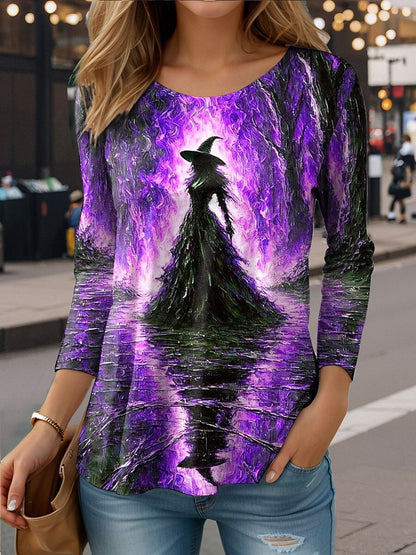 Women's Halloween Mystic Witch Tee
