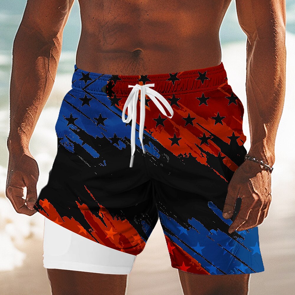 Men's Freedom Flag Board Shorts