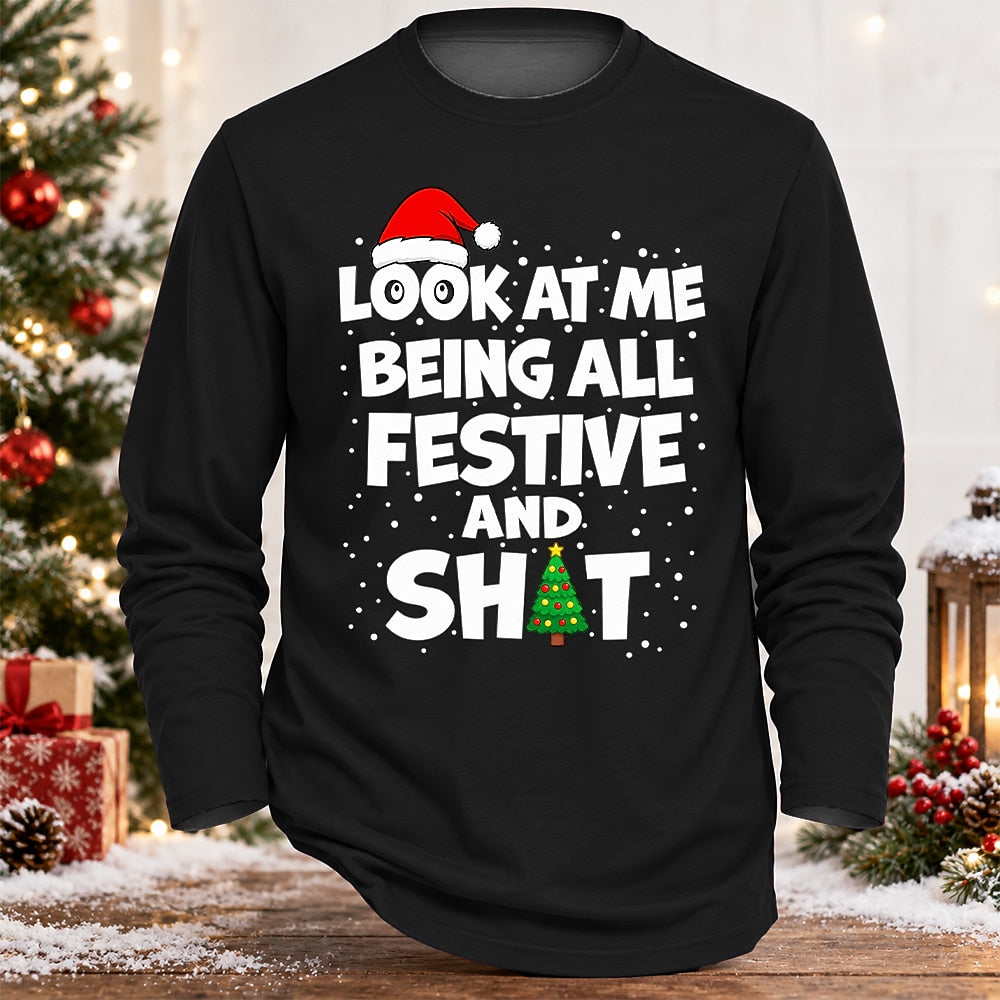 Men's Christmas Festive Graphic Shirt