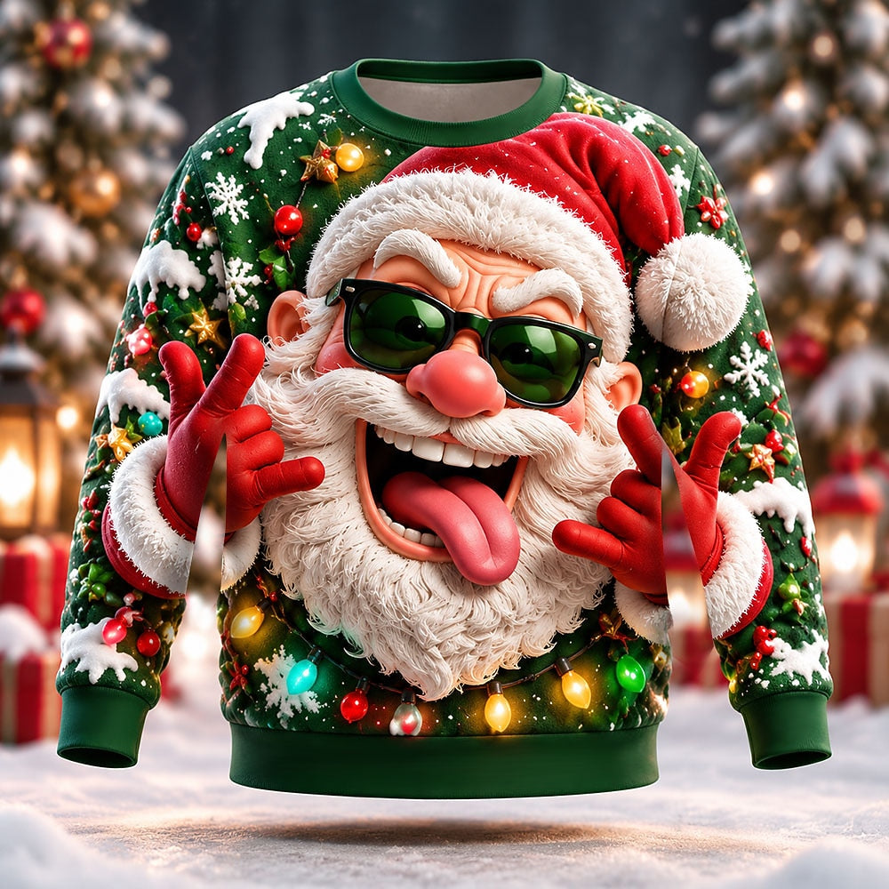 Men's Santa Claus Cozy Crewneck Sweatshirt