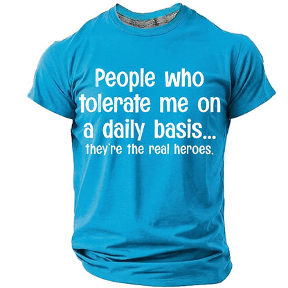 Men's Humorous Graphic Print Tee