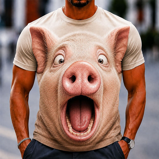 Men's Wild Boar Animal Graphic Tee
