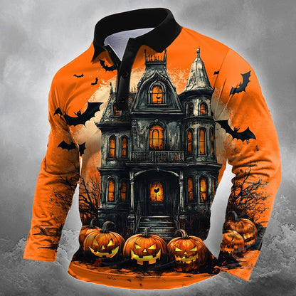 Men's Pumpkin Castle Festival Polo Shirt