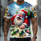 Men's Christmas Santa Vacation Graphic Tee