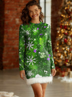 Women's Christmas Festive Cozy Dress